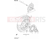 166 - FRONT WHEEL (AN400ZAL2 E51) - Suzuki AN400A L2 (2012) Burgman 400 (E19, E24)