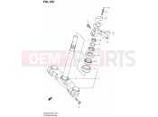 155 - STEERING STEM (AN400AL2 E19) - Suzuki AN400A L2 (2012) Burgman 400 (E19, E24)