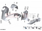 Handlebar fairing | Handlebar fairing - BMW Motorrad C 400 GT (0C06, 0C16) 2018