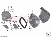 Storage compartment legshield | Storage compartment legshield - BMW Motorrad C 400 GT (0C06, 0C16) 2018
