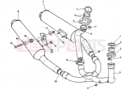 DUCATI 1996 Supersport 750 SS EXHAUST SYSTEM » EXHAUST SYSTEM