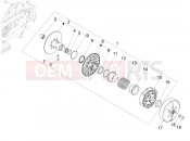 Driven pulley - Piaggio Beverly 300 Deep Black E5 MY23 (EU) 2024