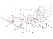 Swinging arm - Piaggio Beverly 300 Deep Black E5 MY23 (EU) 2024