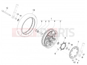 PIAGGIO BV 400 Deep Black E5 (CA, USA) Front wheel