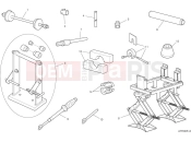 DUCATI Desert X Workshop service tools - frame