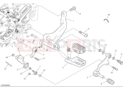 DUCATI Desert X Left footrest