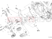 DUCATI Desert X Right footrest