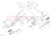 DUCATI Desert X Rear footrests
