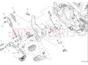 Right footrest - Ducati Desert X Rally 2025