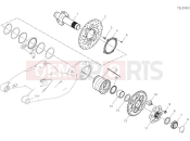 DUCATI Diavel for Bentley Rear wheel spindle