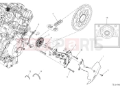 DUCATI Diavel for Bentley Front sprocket & chain