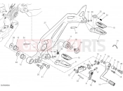 DUCATI Monster Left footrests