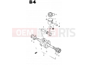 4 - CRANKSHAFT - Suzuki CS50 / CS50D / CS50G D (1983)