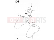 37 - FRAME HEAD COVER - FRONT FENDER - Suzuki CS50 / CS50D / CS50G D (1983)