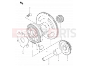 6 - STARTER CLUTCH - Suzuki DF125E X (1999)