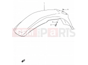 34 - FRONT FENDER - Suzuki DF125E X (1999)