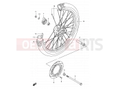 43 - FRONT WHEEL - Suzuki DF125E X (1999)