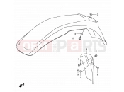 35 - FRONT FENDER - Suzuki DF200E X (1999)