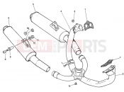 DUCATI 1995 Superbike 888 US EXHAUST SYSTEM » EXHAUST SYSTEM