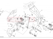 DUCATI Multistrada V2 S Left footrests