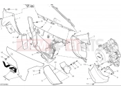DUCATI Multistrada V4 S Frame cover, right side