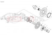 DUCATI Multistrada V4 Pikes Peak Rear wheel spindle