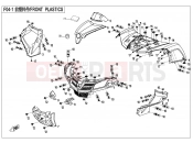CFMOTO CFORCE 450 (CF400AU) FRONT PLASTICS - F04-1