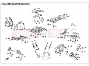 CFMOTO CFORCE 450 (CF400AU-A) BOTTOM PLASTICS - F04-4
