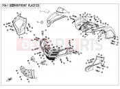 FRONT PLASTICS - F04-1 - CFMOTO CFORCE 450 (CF400AU-B) 2021