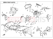 CFMOTO 2018 ATV CFORCE 850 (CF800AU-2A) FRONT PLASTICS - F04-2-E