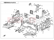 CFMOTO 2019 UTV UFORCE 1000 (CF1000UU) MIDDLE PLASTICS(FOR SIDE DOORS) - F04-3-A-V2