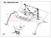 CFMOTO 2021 UTV UFORCE 1000 (CF1000UU) BUMPER @^ CAB FRAME - F23-V4