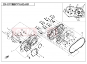 CFMOTO UFORCE 550 (CF500UTR-2) CVT CASE ASSY. - E01-3-V1