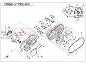 CFMOTO UFORCE 550 (CF500UTR-2) CVT CASE ASSY. - E01-3-V2