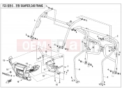 CFMOTO UFORCE 550 (CF500UTR-2) BUMPER @^ CAB FRAME - F23