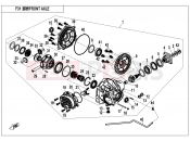 FRONT AXLE - F31 - CFMOTO UFORCE 550 (CF500UU) 2018