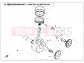 CRANKSHAFT @^ CONNECTING ROD @^ PISTON ASSY. - E04 - CFMOTO UFORCE 550 (CF500UU) 2018