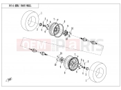 CFMOTO UFORCE 800 (CF800-3) FRONT WHEEL - F07-B