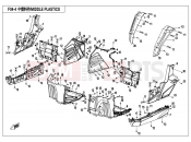 CFMOTO UFORCE 800 (CF800-3) MIDDLE PLASTICS