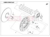 CFMOTO 2019 UTV UFORCE 800 (CF800UTR-2) DRIVEN PULLEY(CVtech) - E05-2-B