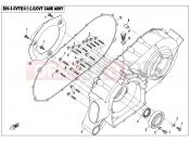 CFMOTO UFORCE 800 (CF800UU-A) CVT CASE ASSY - E01-3