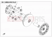 CFMOTO UFORCE 800 (CF800UU-A) DRIVE PULLEY - E05-1