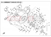 CFMOTO UFORCE 800 (CF800UU-A) LEFT CRANKCASE COVER ASSY. - E01-4