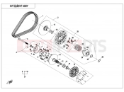 CVT ASSY(NON SPEED LIMITED@^DIE THRUST COLLAR) - E05-A - CFMOTO ZFORCE 1000 (CF1000US-2) 2017