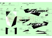 CFMOTO 2021 SSV ZFORCE 1000 (CF1000UTR-2) DECAL(LAVA ORANGE)