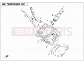 CYLINDER ASSY - E02-3 - CFMOTO ZFORCE 500 (CF500US) 2014