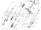 DUCATI 1992 Supersport 750 SS FRONT FORK DM 007707 » FRONT SUSPENSION