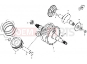 CFMOTO ZFORCE 600 (CF600-3) CRANKSHAFT, PISTON, BALANCER - E12