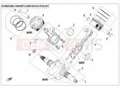 CFMOTO 2014 SSV ZFORCE 800 (CF800) CRANKSHAFT CONNECTING ROD @^ PISTON ASSY - E04
