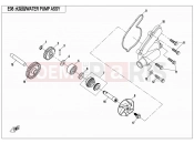 CFMOTO 2016 SSV ZFORCE 800 (CF800) WATER PUMP ASSY - E08
